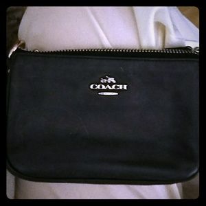 Authentic Coach Leather Wristlet